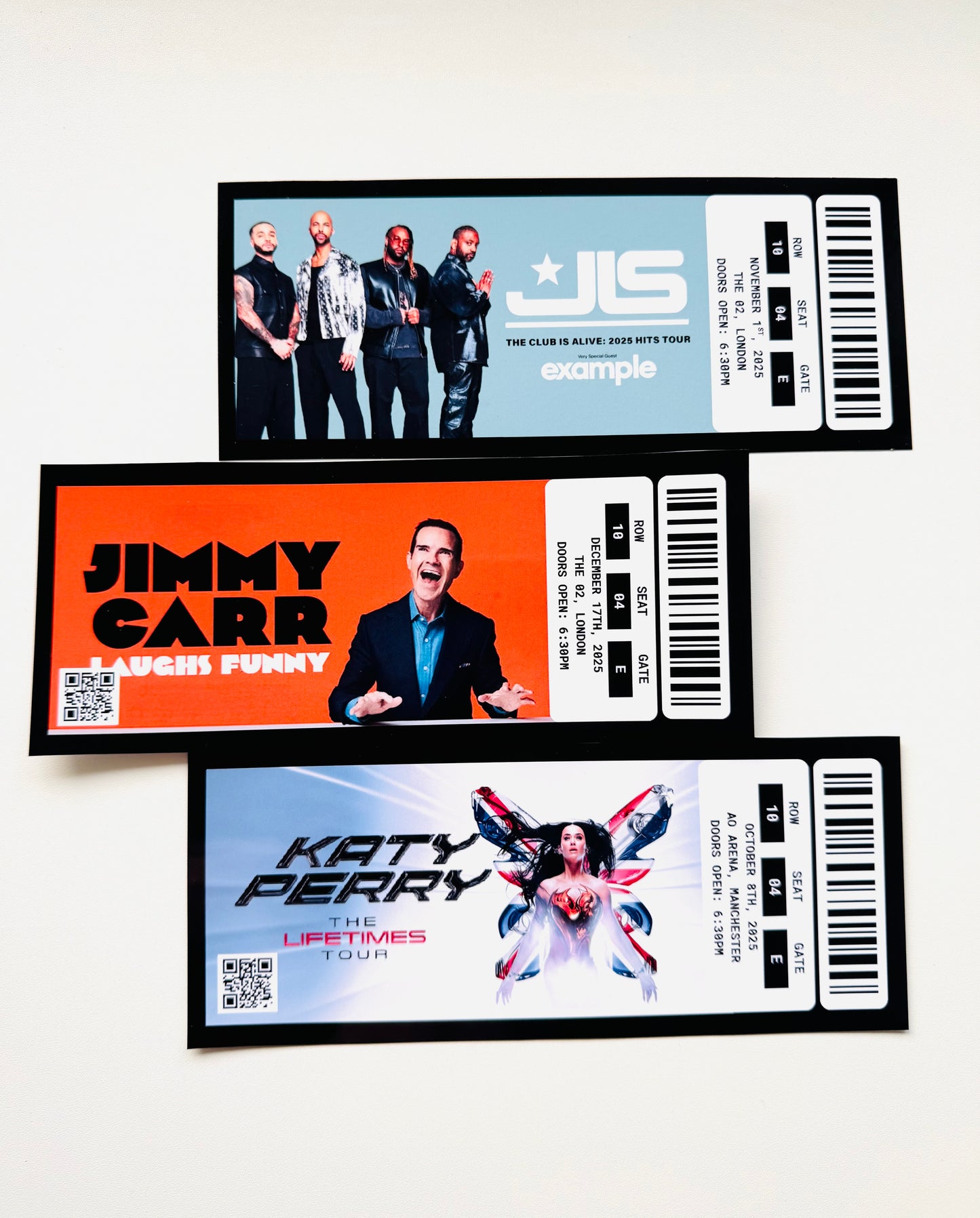 Event ticket, gift ticket, keepsake, memorabilia
