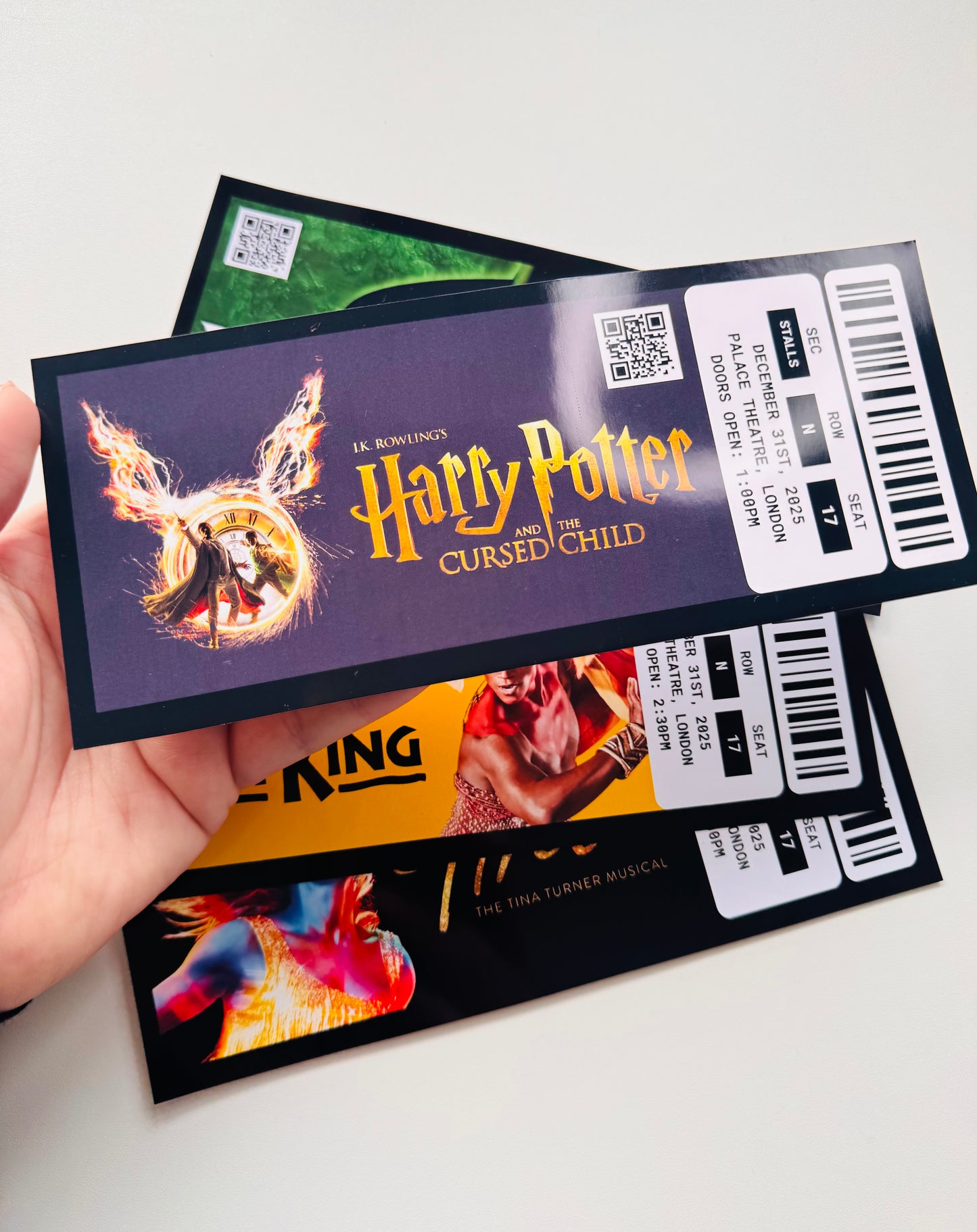 Theatre ticket, gift ticket, keepsake, memorabilia