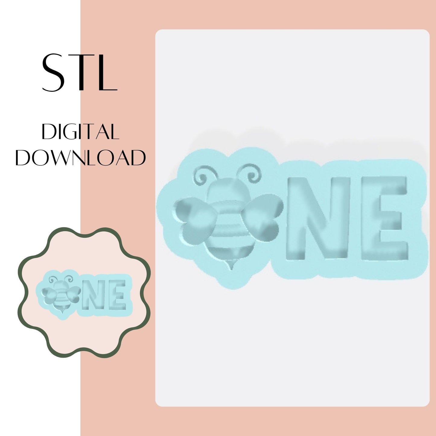 BEE ONE embosser & cookie cutter STL