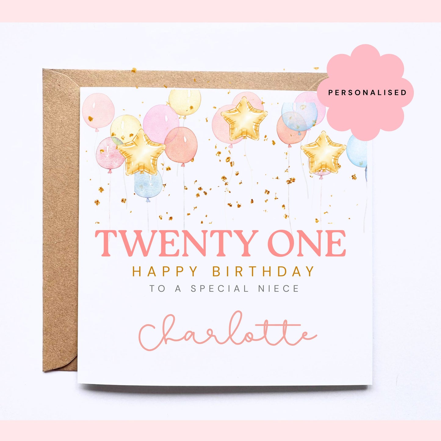 Personalised 21st Birthday Card