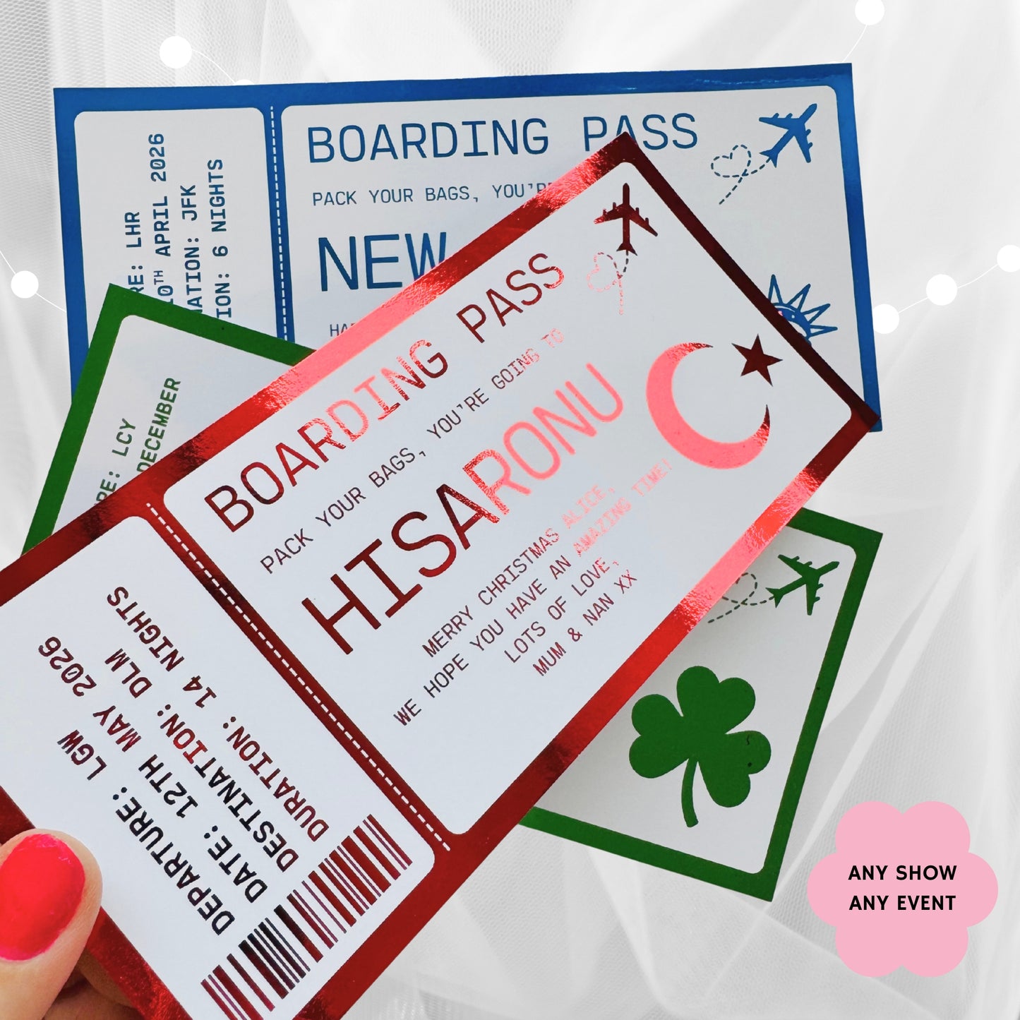Foiled Boarding Pass