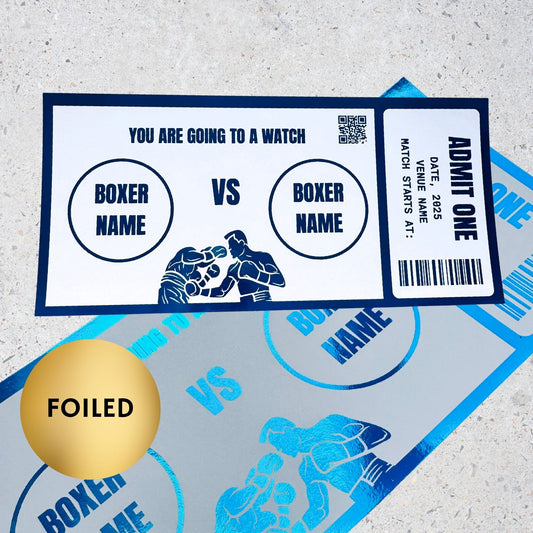 Foiled Boxing Tickets