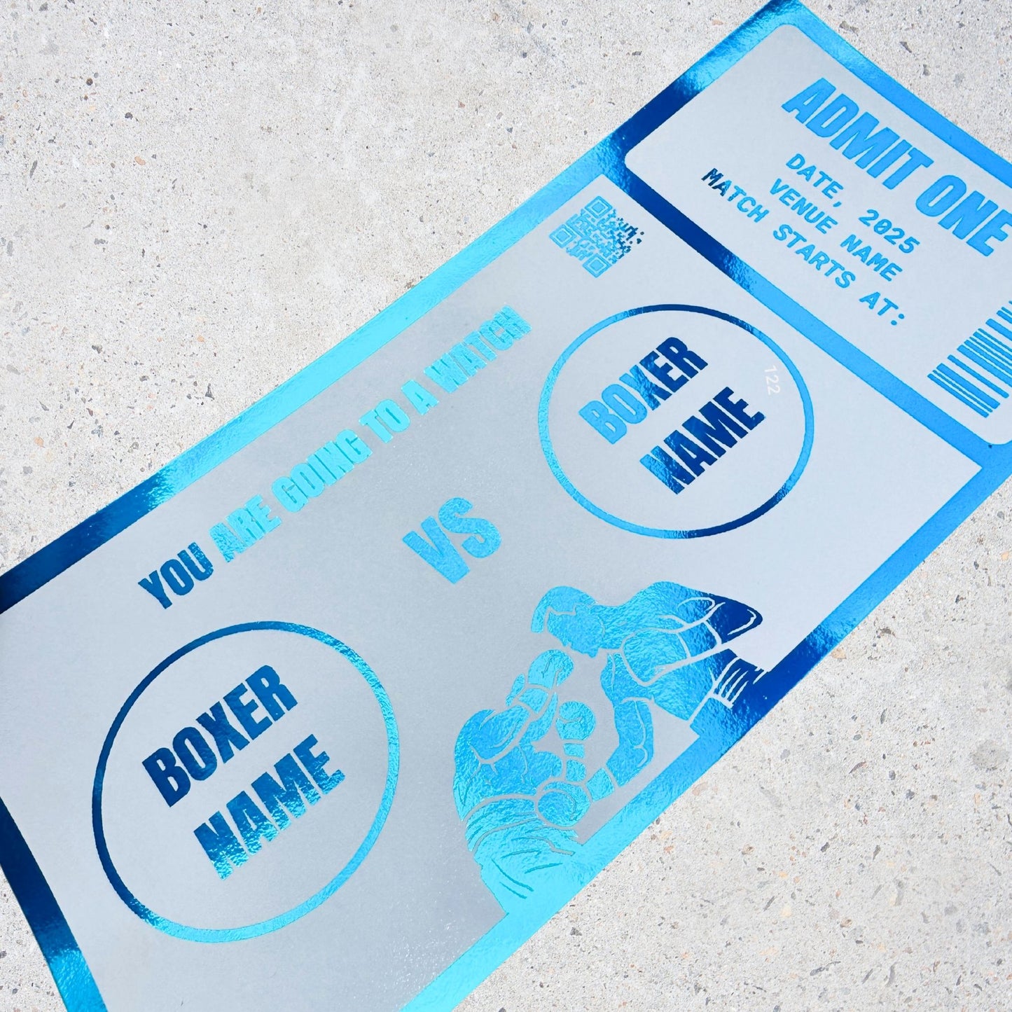 Foiled Boxing Tickets