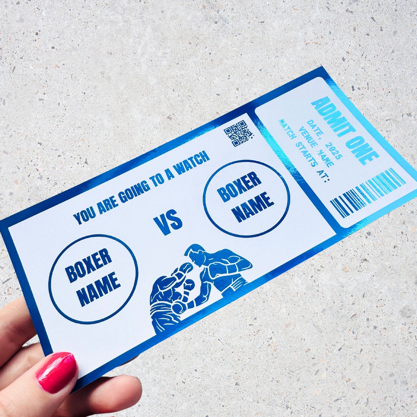 Foiled Boxing Tickets