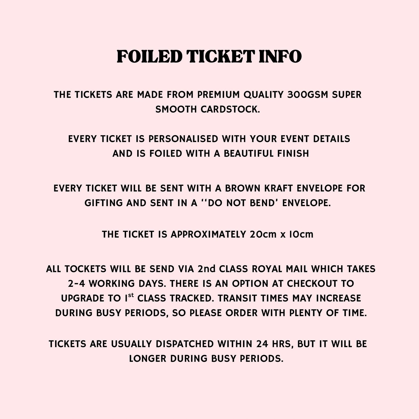 Foiled Football Tickets