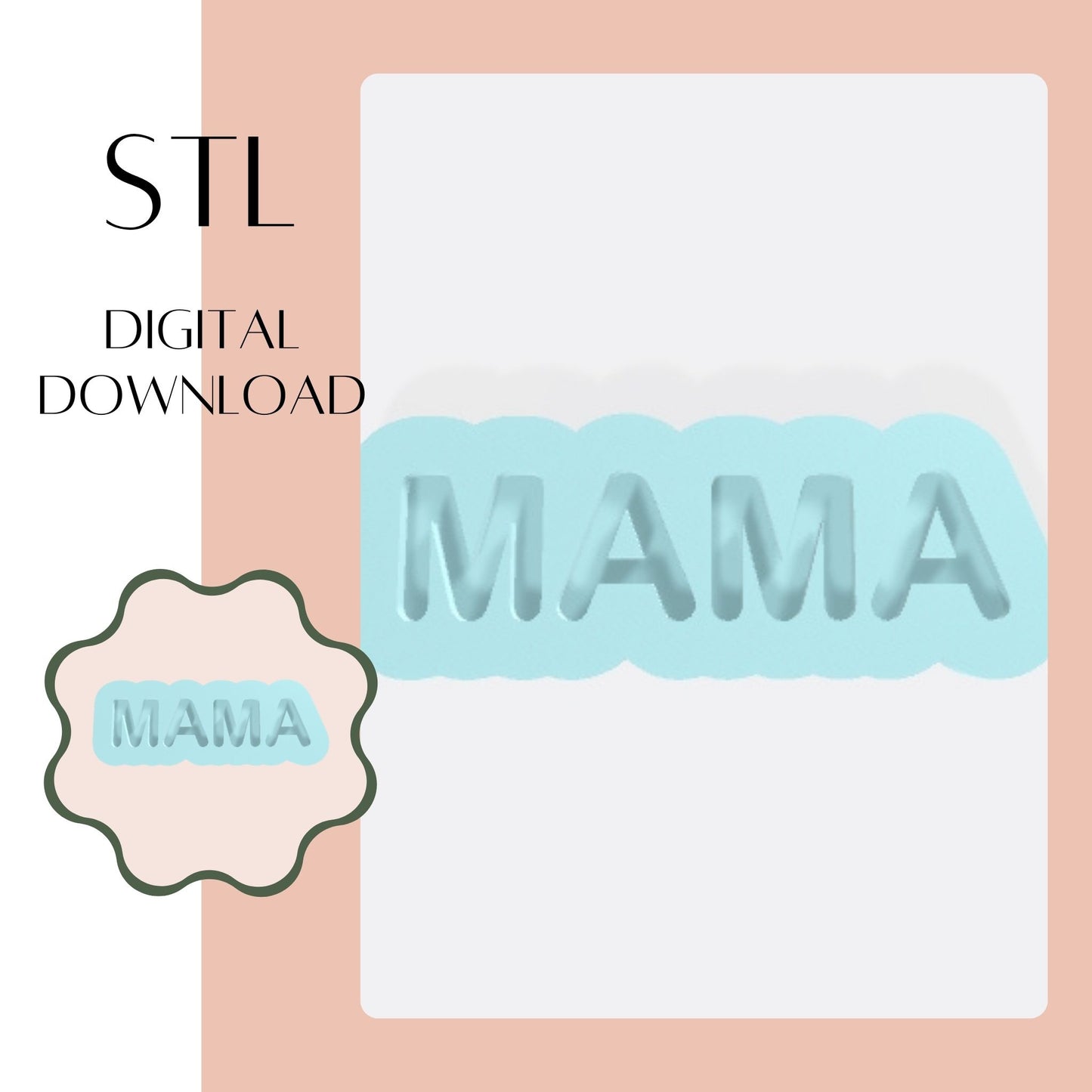 MAMA embosser & cookie cutter STL