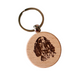 Wooden Engraved Dog Keyring