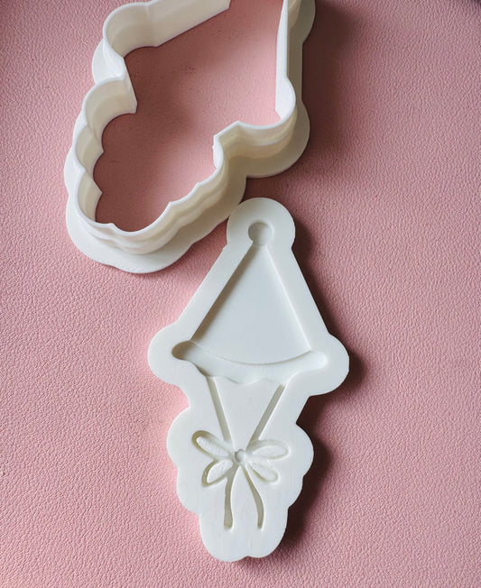 Party Hat with bow Embosser and cutter
