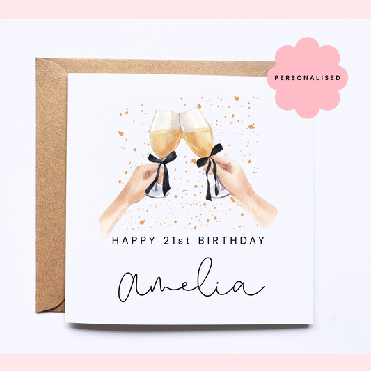 Personalised Birthday Card - Cheers
