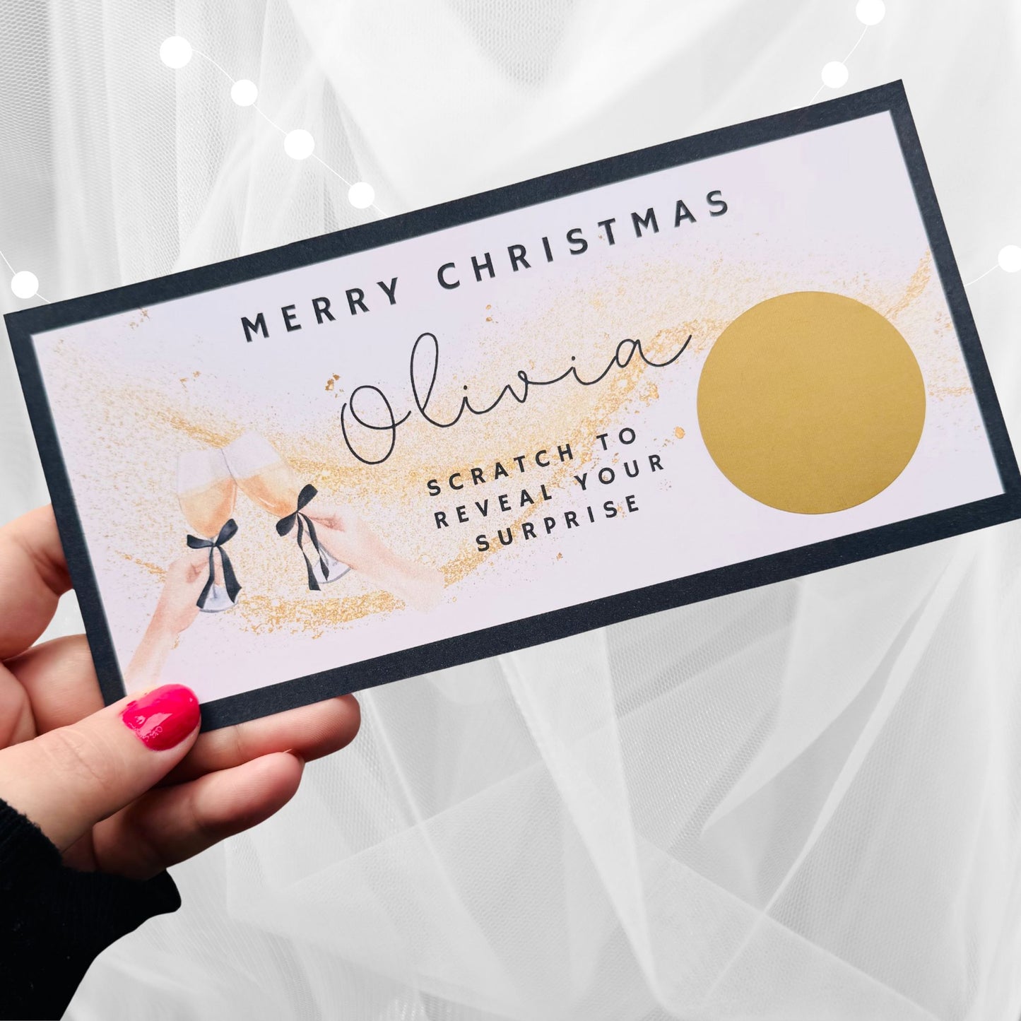 Merry Christmas Scratch Card - Cheers