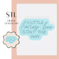 A little honey bee is on the way embosser & cookie cutter STL
