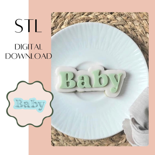 Baby embosser & cookie cutter STL
