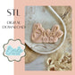Bride to be embosser & cookie cutter STL