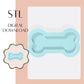 8cm Bone embosser & cookie cutter STL