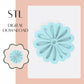 Daisy embosser & cookie cutter STL