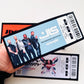 Event ticket, gift ticket, keepsake, memorabilia