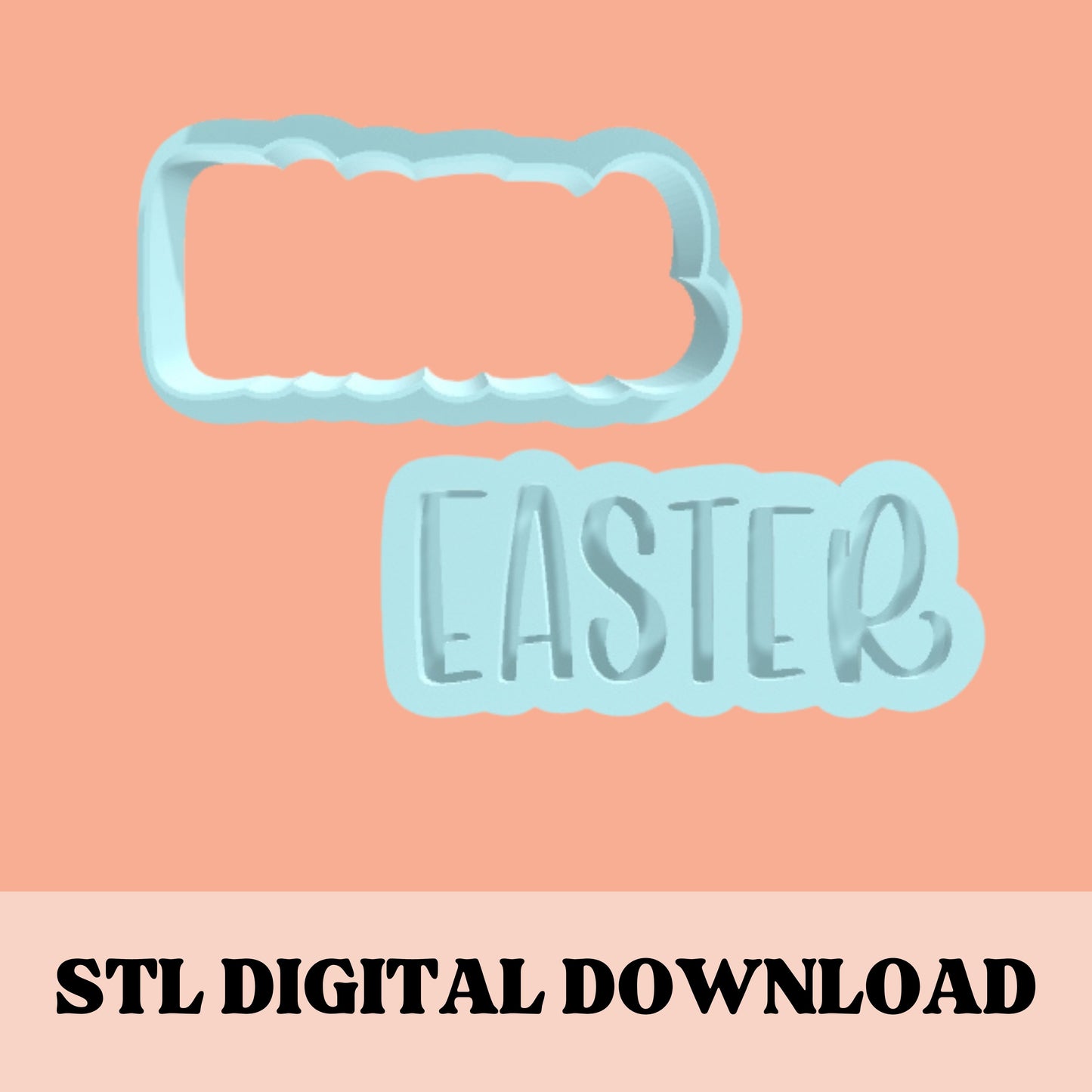 Easter embosser & cookie cutter STL