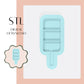 FAB lolly WITHOUT sprinkles embosser & cookie cutter STL