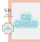 FAB GRANDAD embosser & cookie cutter STL