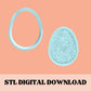 Floral Easter Egg embosser & cookie cutter STL