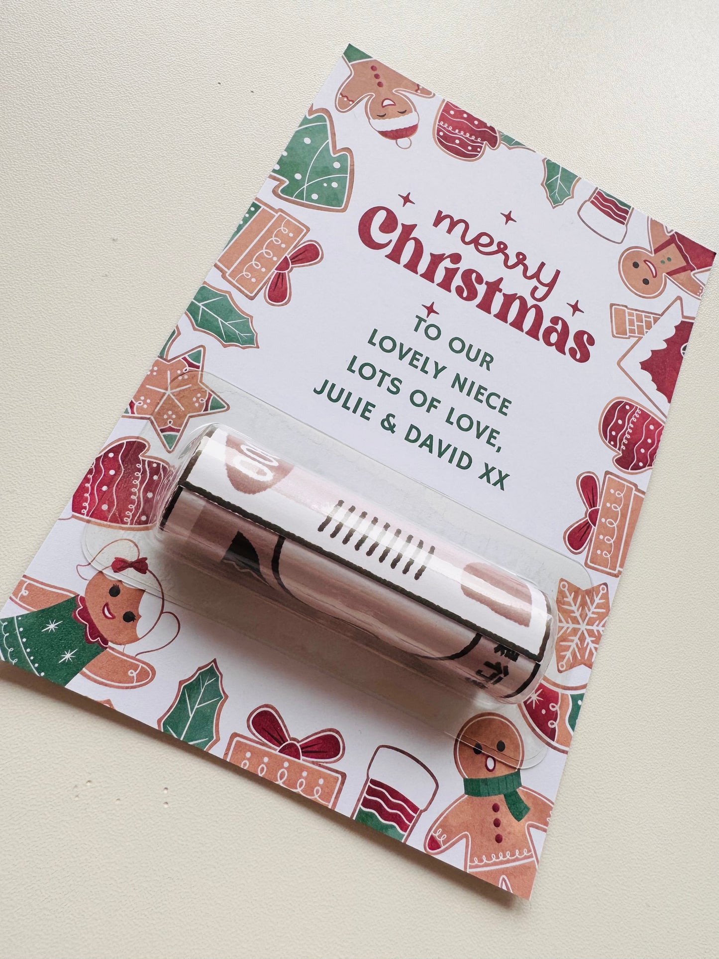 Personalised Christmas Cash Holder Card #2