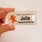 Custom Christmas Name Badge