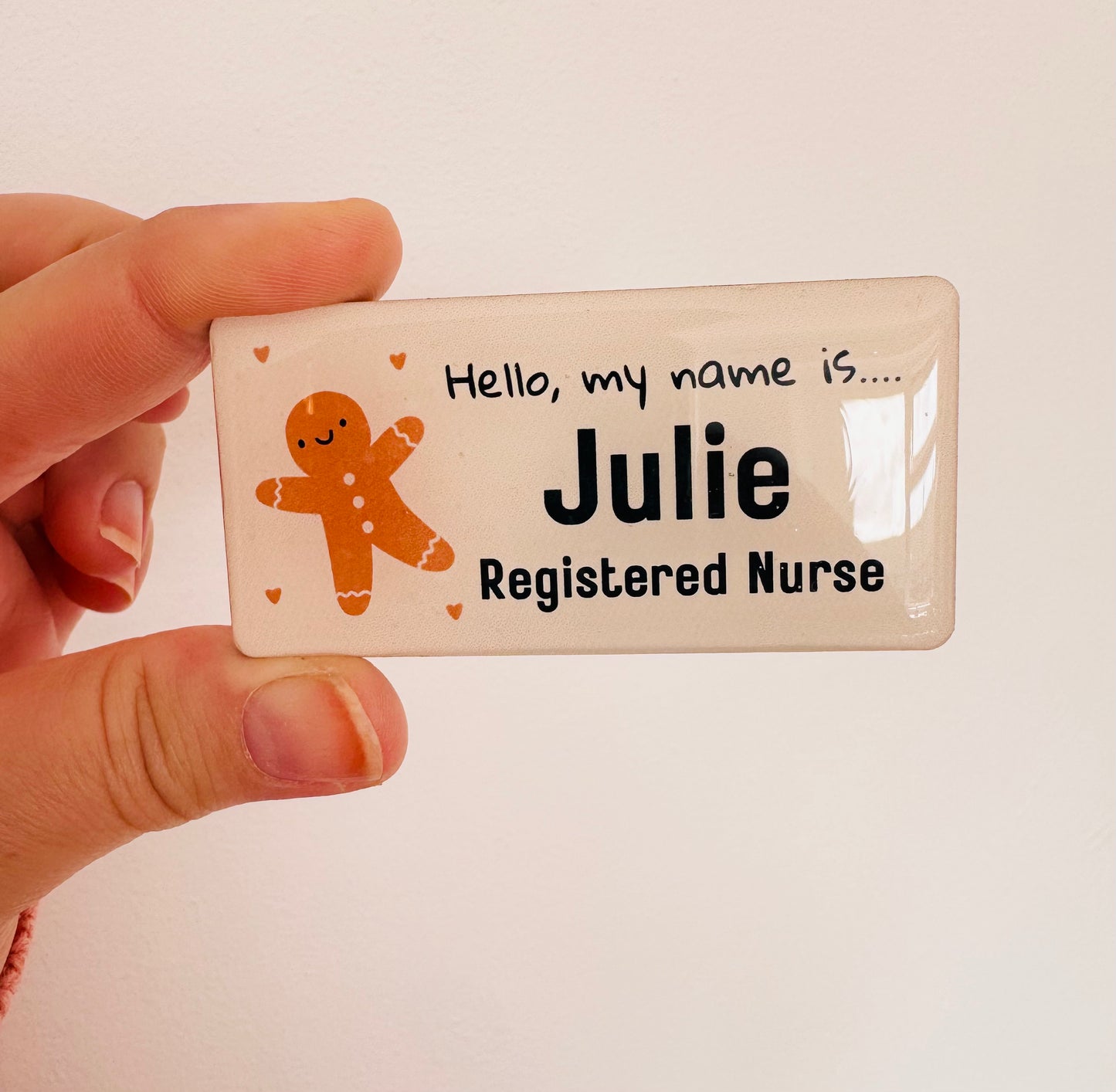 Custom Christmas Name Badge