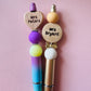 Personalised Wooden Bead Pen