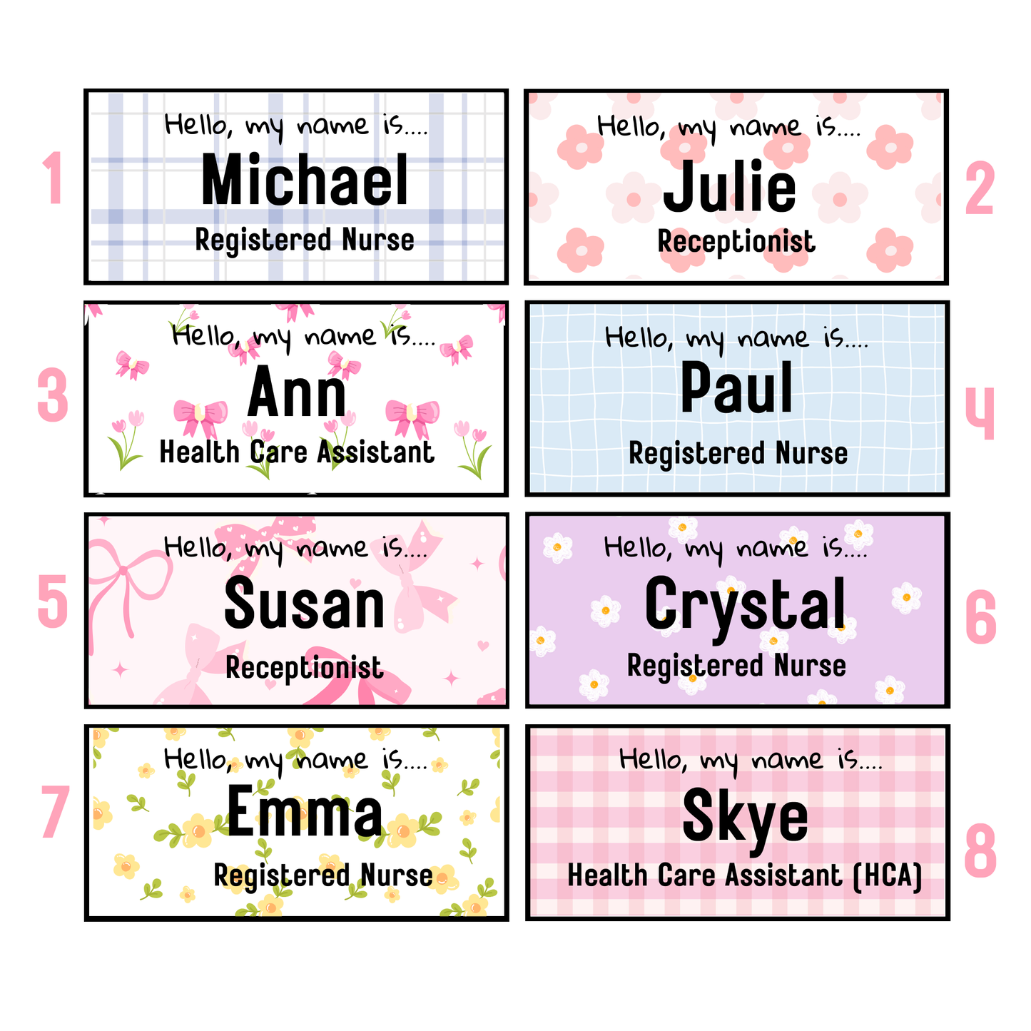 Custom Cute Name Badge