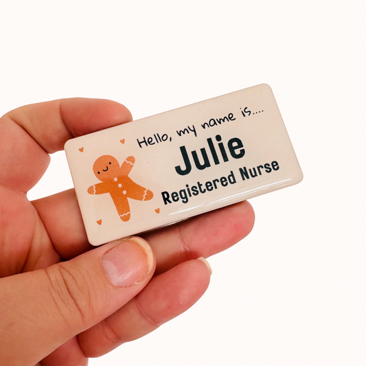 Custom Christmas Name Badge