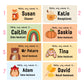 Custom Autumnal Name Badge