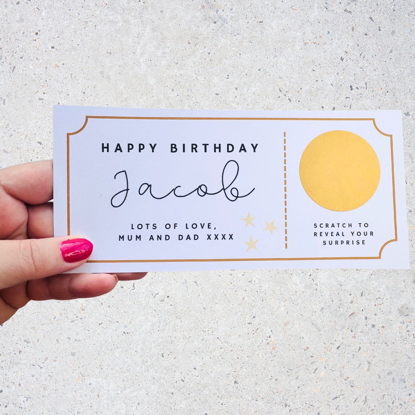 Happy Birthday Scratch Card