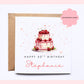 Personalised Birthday Card - Cherry Cake
