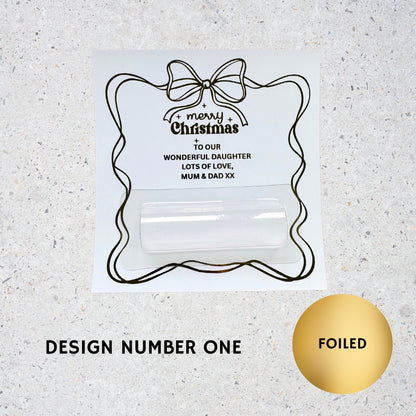 Personalised Christmas Cash Holder Card #3