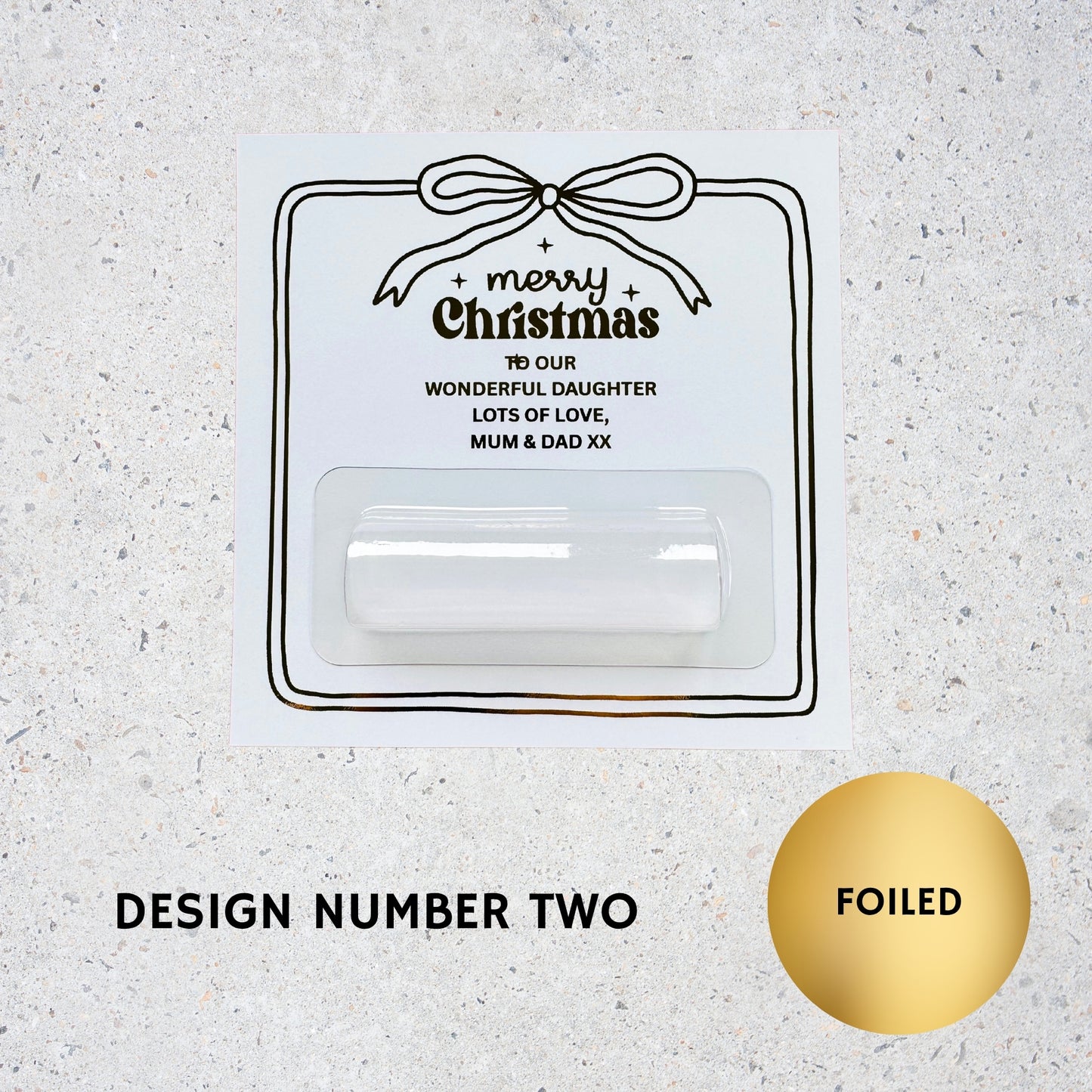 Personalised Christmas Cash Holder Card #3