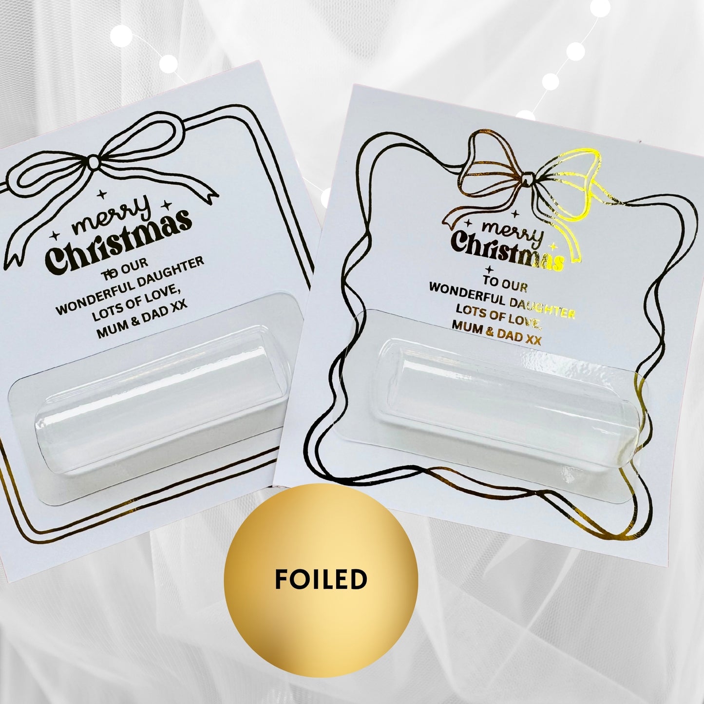 Personalised Christmas Cash Holder Card #3