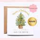 Personalised Christmas Card - Foiled Tree