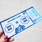 Foiled Boxing Tickets