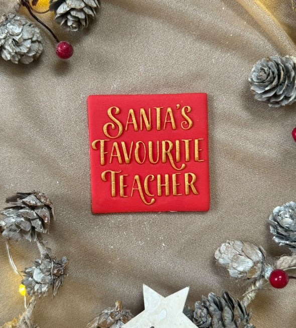 Santas Favourite Teacher Embosser