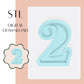 Number 2 embosser & cookie cutter STL
