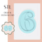 Number 6 / 9 embosser & cookie cutter STL