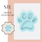Paw Print Mini embosser & cookie cutter STL