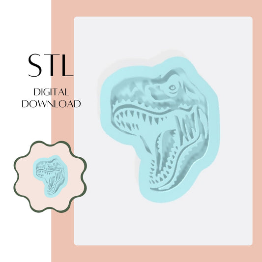 T-Rex Head embosser & cookie cutter STL
