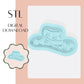 Cow Girl Hat embosser & cookie cutter STL