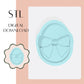 Egg bow embosser & cookie cutter STL