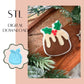 Christmas Pudding embosser & cookie cutter STL