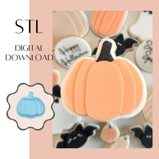 Pumpkin embosser & cookie cutter STL