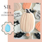 Tall Pumpkin embosser & cookie cutter STL