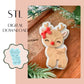 Reindeer embosser & cookie cutter STL