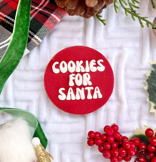 Cookies for Santa Embosser Retro